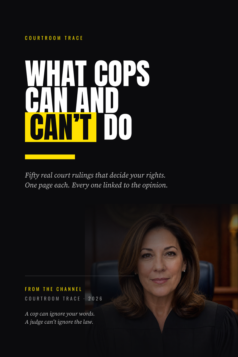Book cover: What Cops Can and Can’t Do